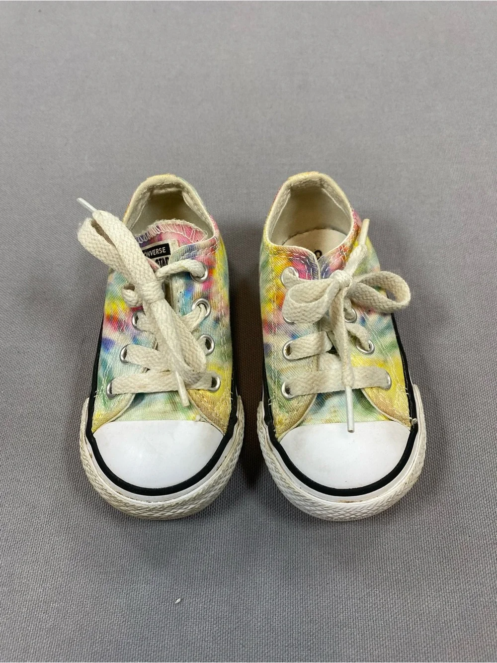 Converse Kids Tie-Dye Canvas Sneakers - White Toe